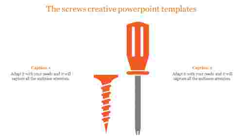 creative powerpoint templates-The screws creative powerpoint templates-Orange